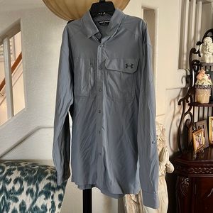Under Armour Grey button up long sleeve Loose Fit